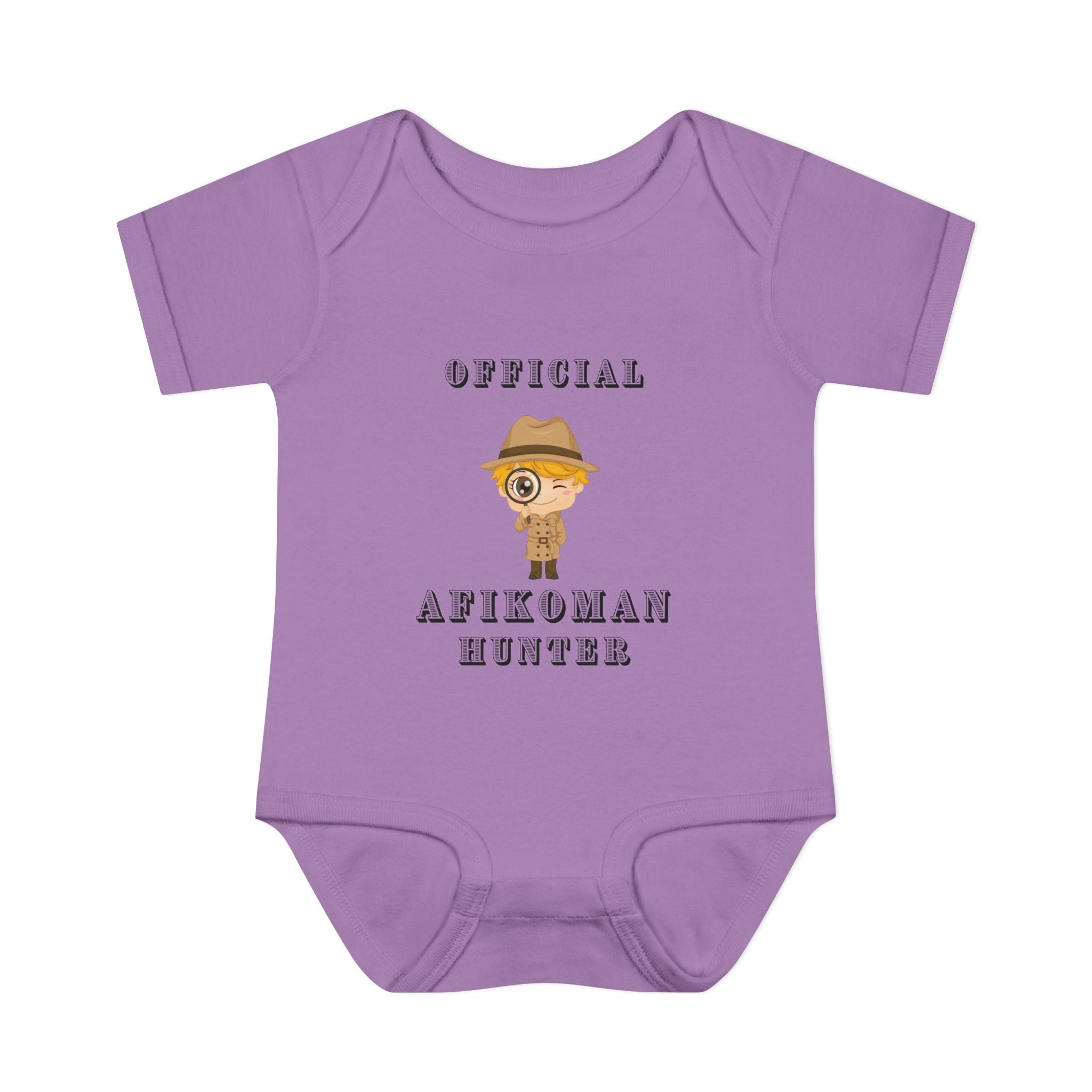 Official Afikoman hunter baby body suit