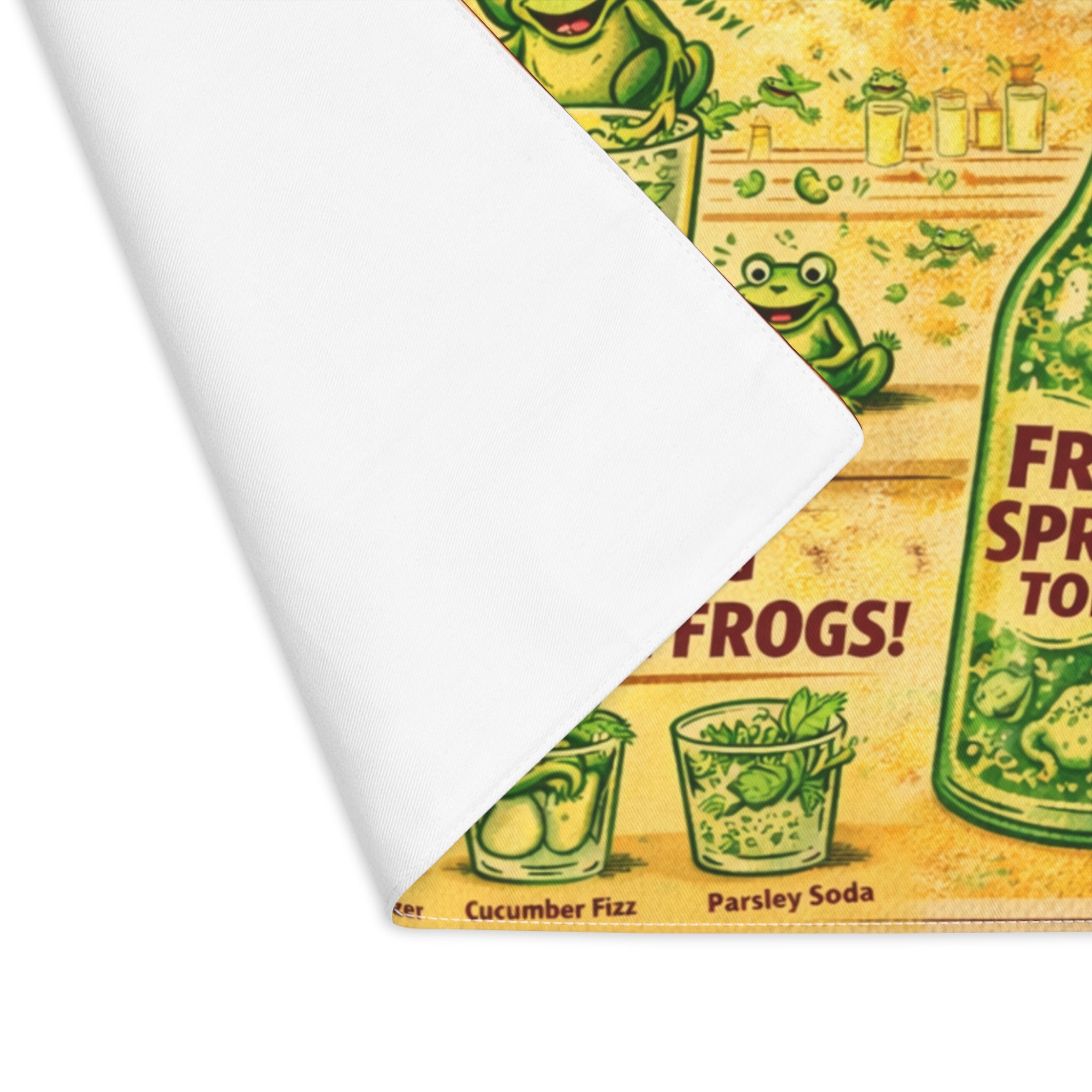 PASSOVER pesach frog springs tonic water Passover Placemat, Funny Seder Table Mat, Pesach Decor