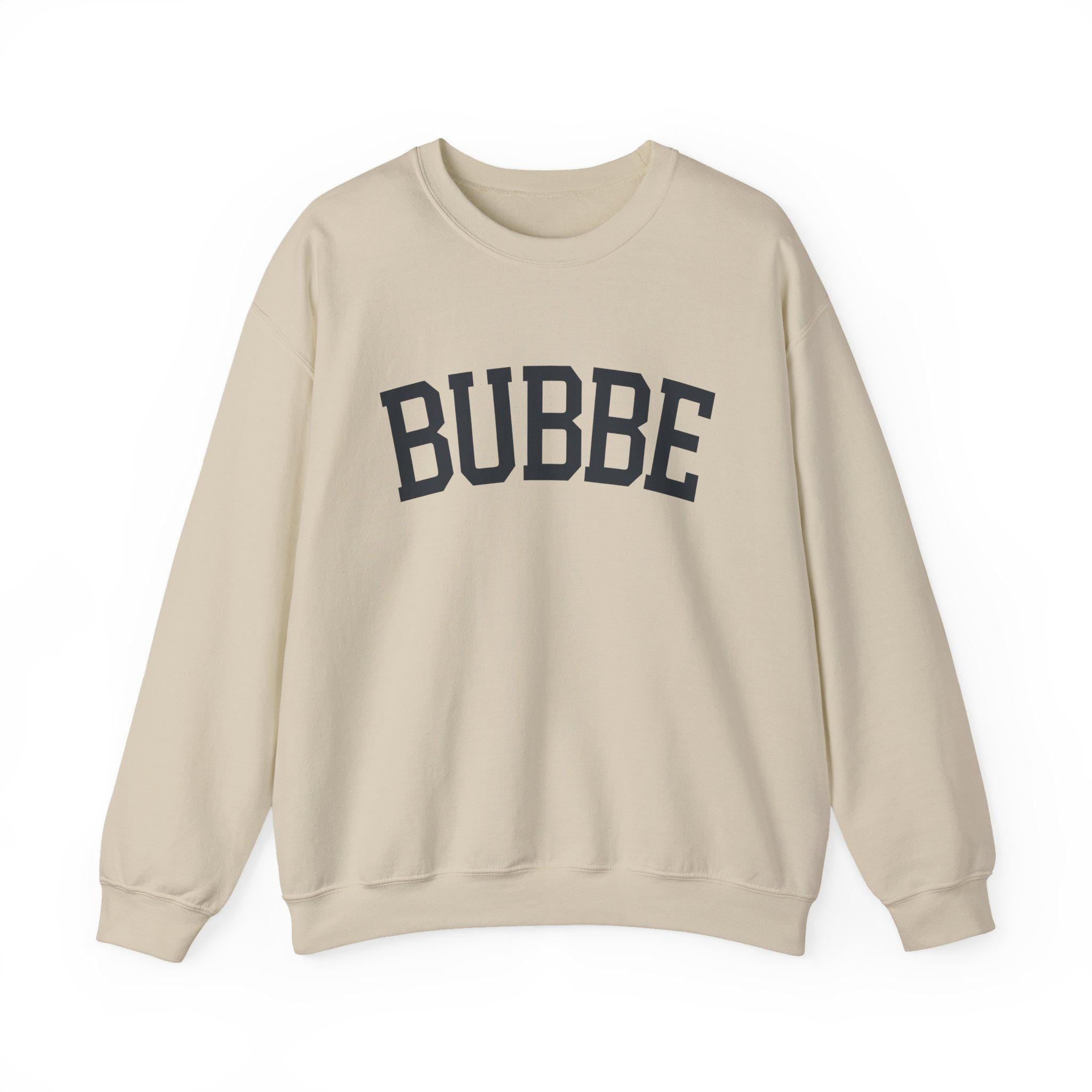 BUBBE Sweatshirt Hebrew Grandma Crewneck, Jewish Grandmother Cozy Pullover, Embroidered Family Gift