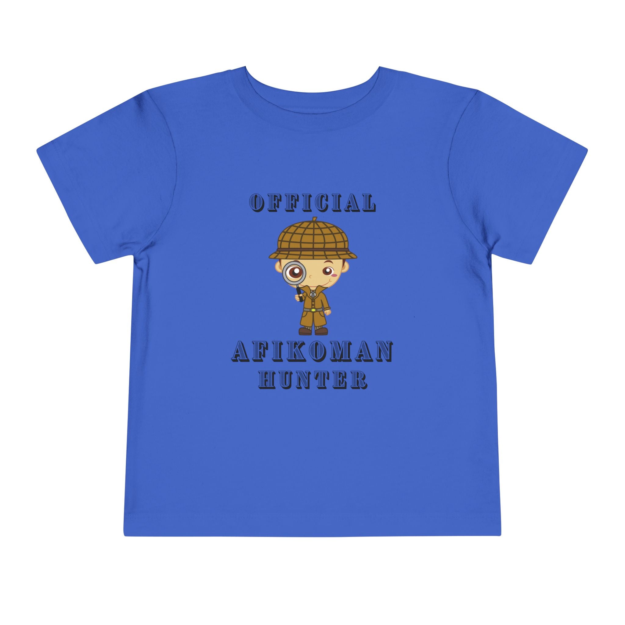 Afikomen Hunter Toddler T Shirt, Passover Kids Shirt Bella Canvas 3001T, Pesach Seder Outfit, Jewish Holiday Kids Gift