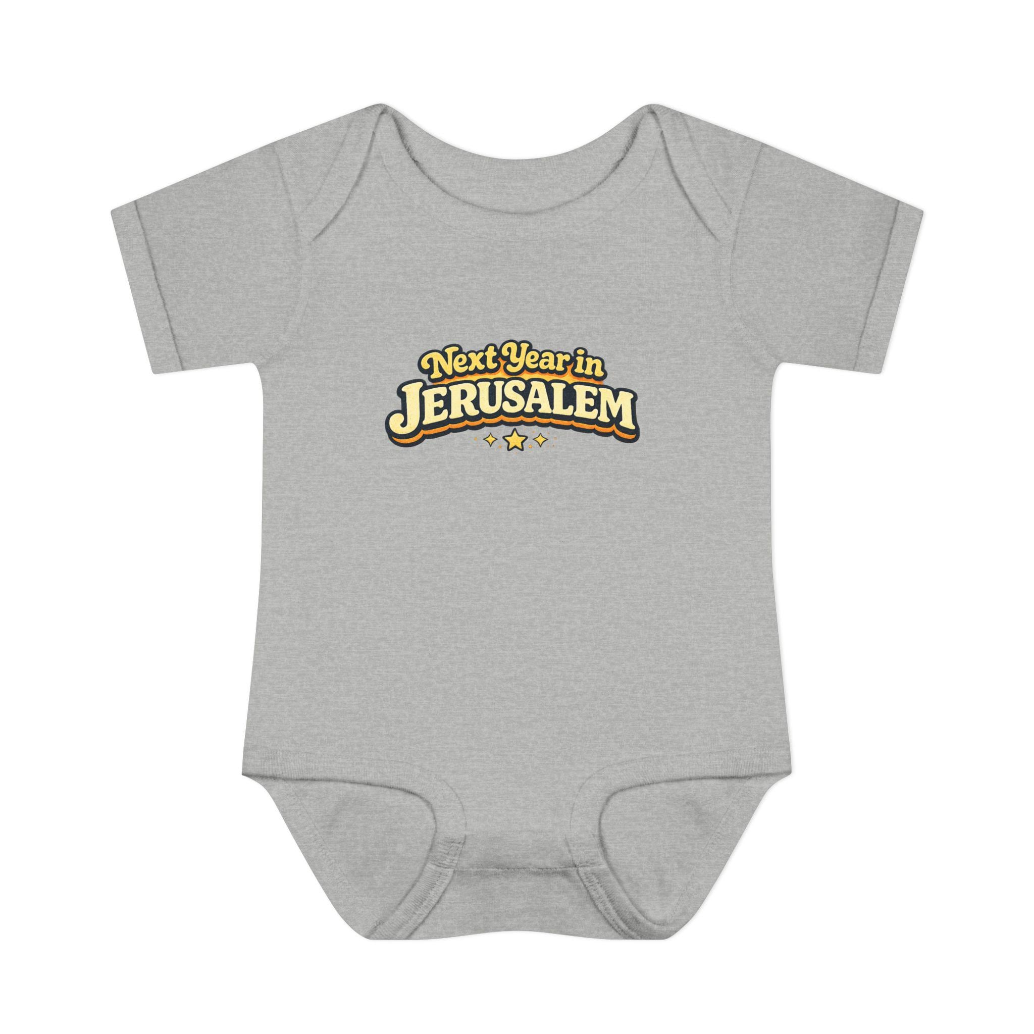 Next Year in Jerusalem Bodysuit | Baby Jewish Holiday Passover Shirt