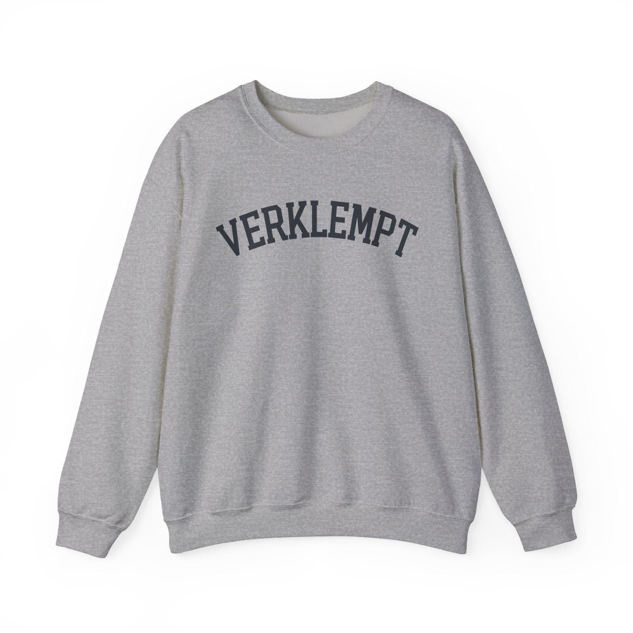 Verklempt Sweatshirt | Yiddish Slang Crewneck, Cozy Graphic Pullover