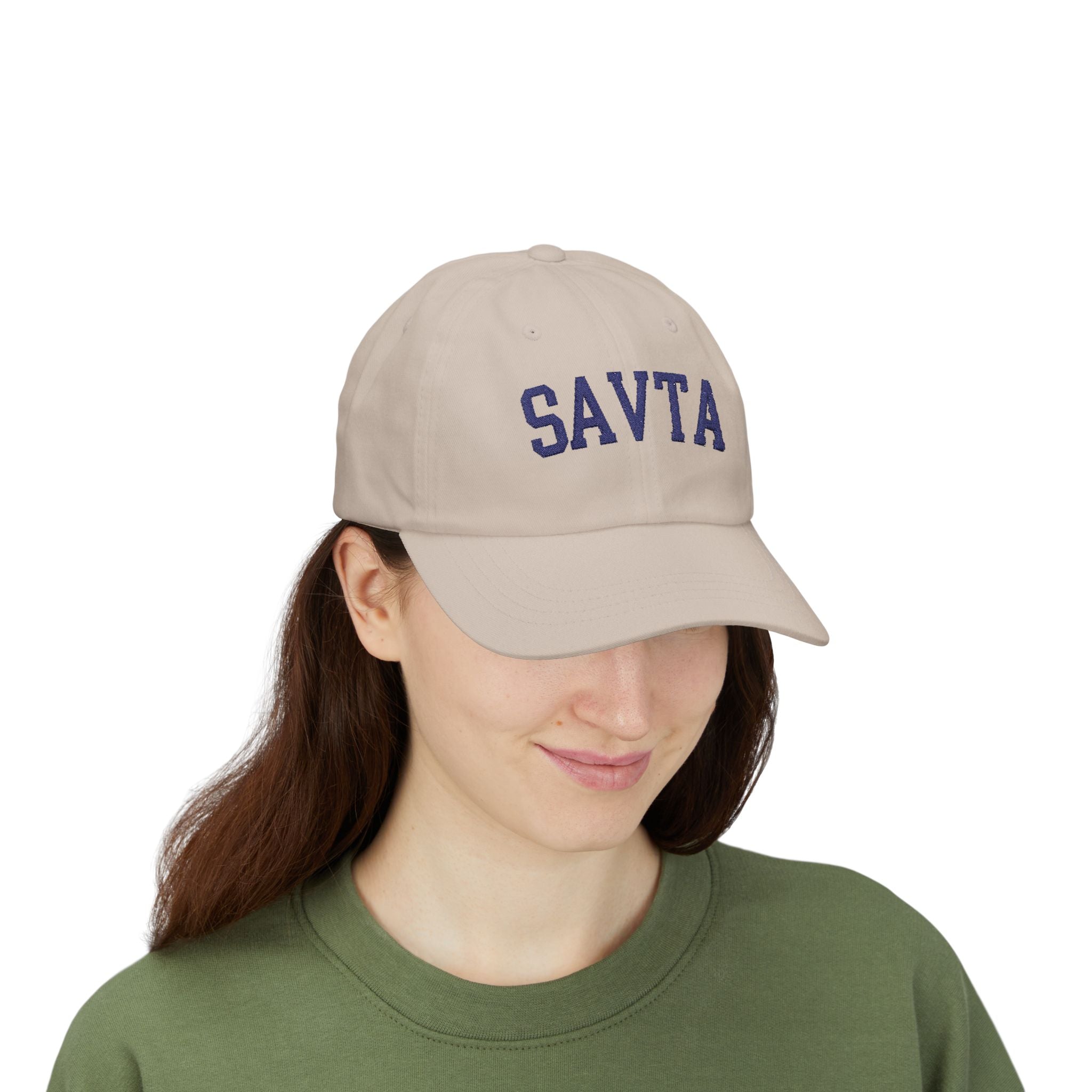 Savta Embroidered Baseball Cap Jewish Grandma Hat Hebrew Grandmother Gift College Style Dad Hat Adjustable Cotton