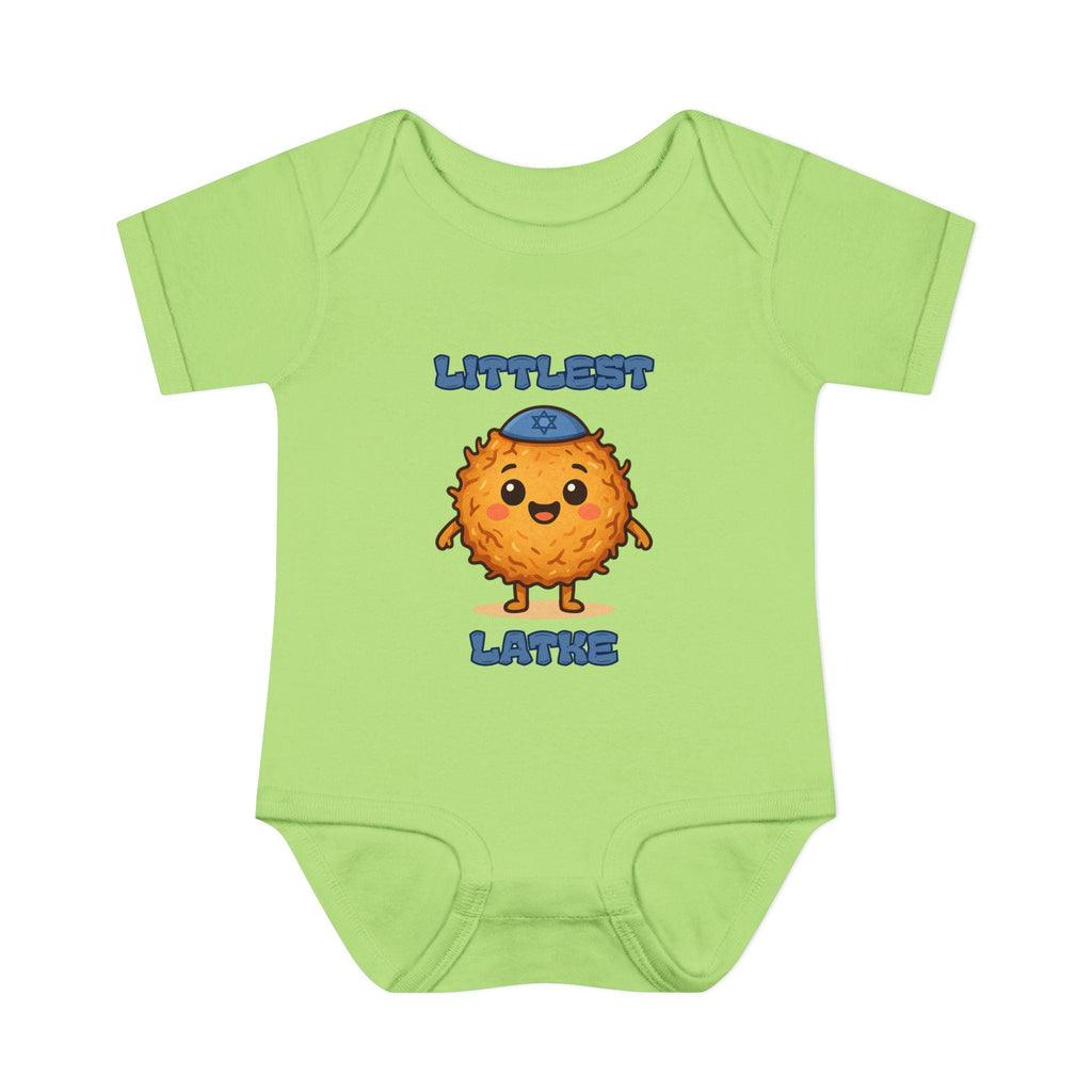 Hanukkah Latke Baby Bodysuit, Funny Jewish Onesie, Festival of Lights Outfit