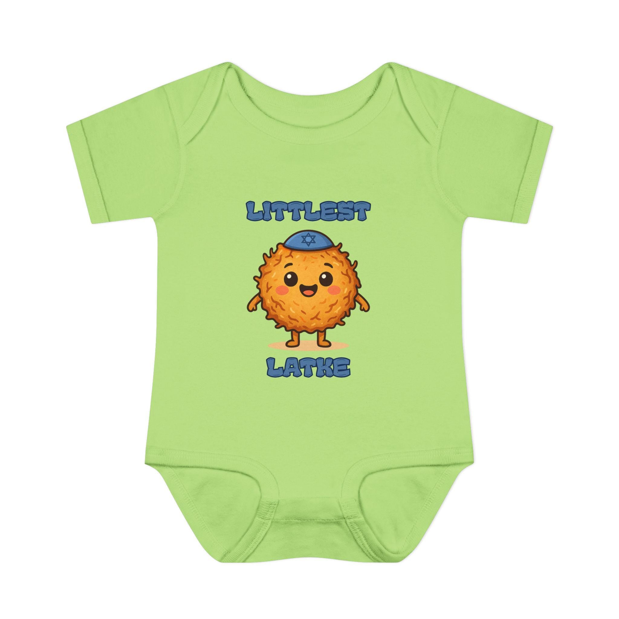 Hanukkah Latke Baby Bodysuit, Funny Jewish Onesie, Festival of Lights Outfit