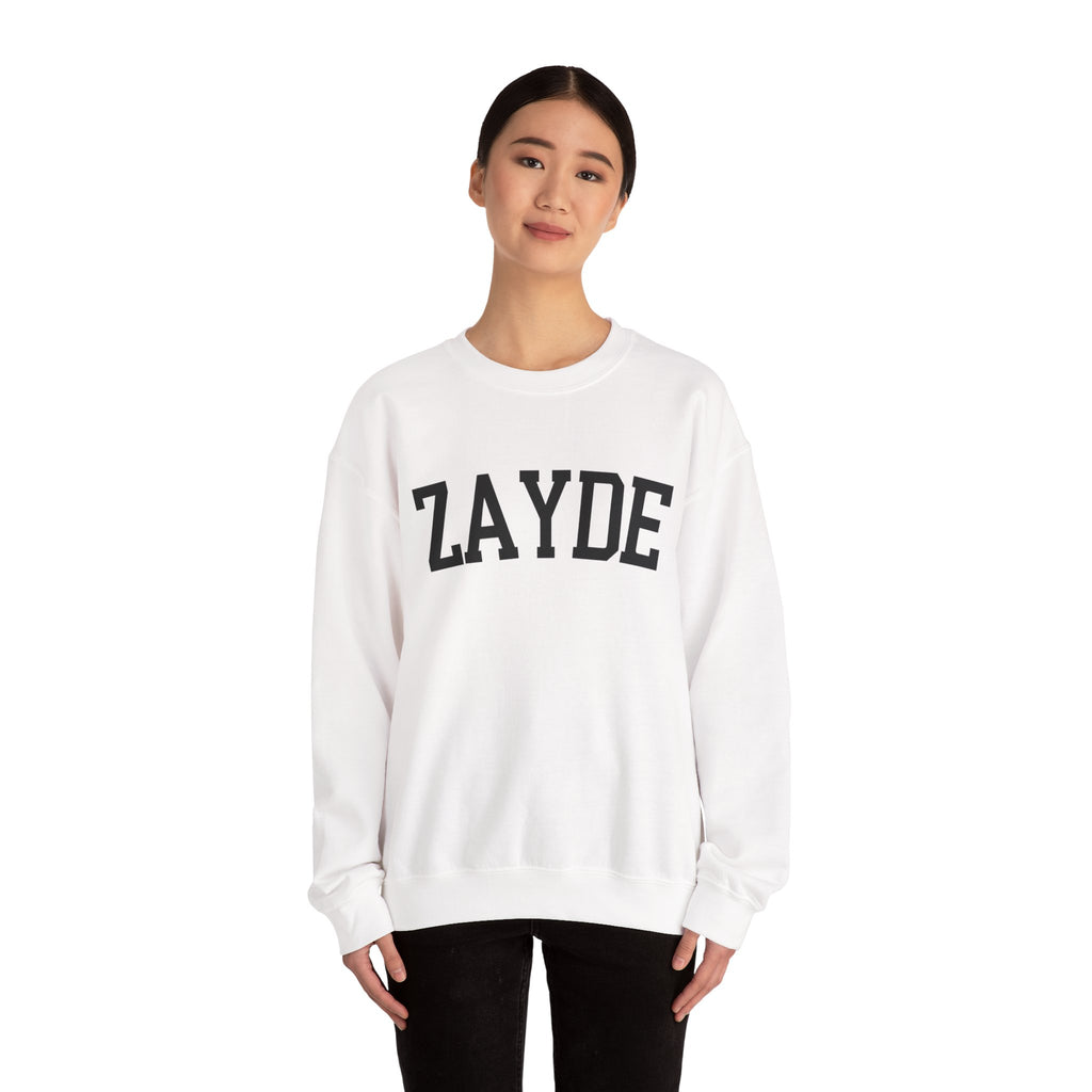Zayde Sweatshirt Yiddish Grandpa Crewneck, Jewish Grandfather Collegiate Letter Sweater Gift