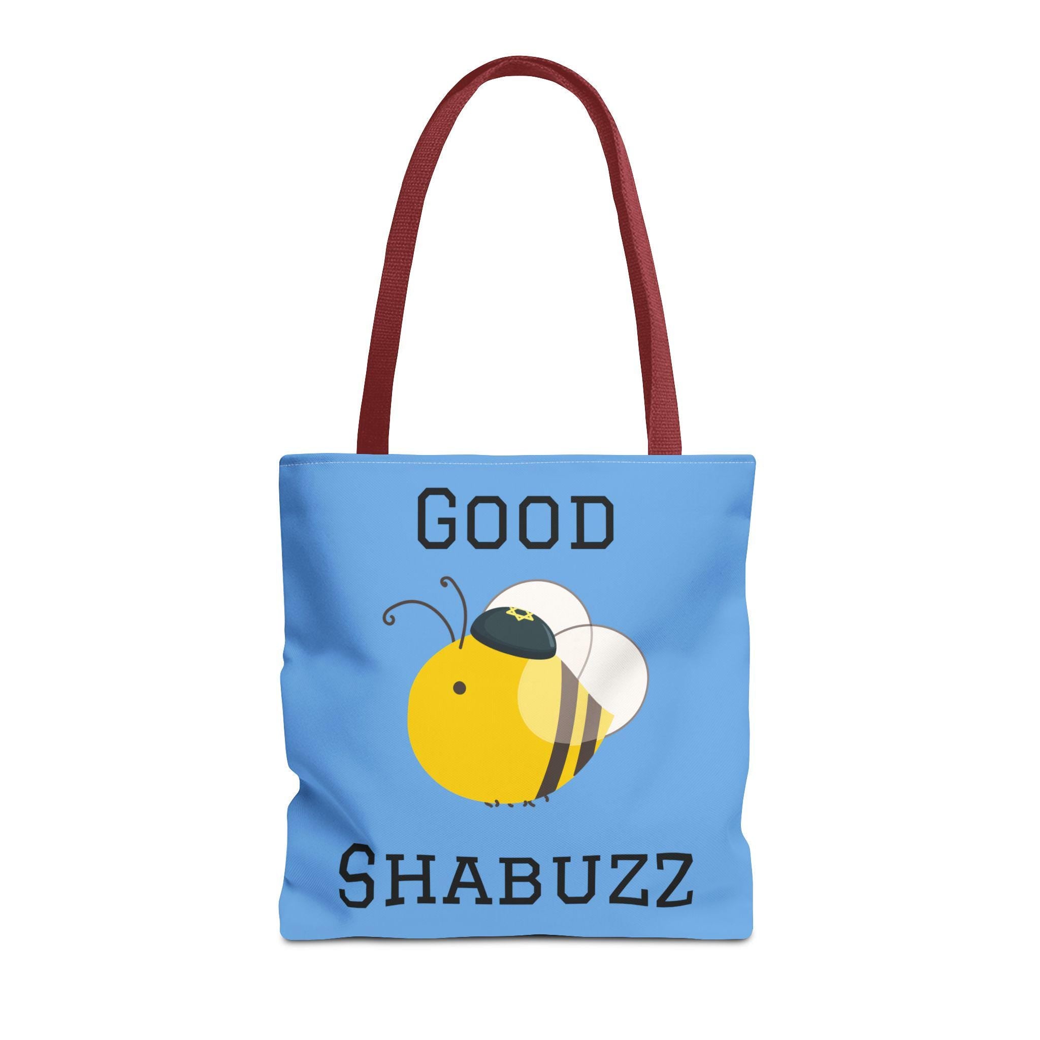 Good ShaBuzz Jewish Tote Bag, Bee Kippah Design, Funny Shabbat Gift