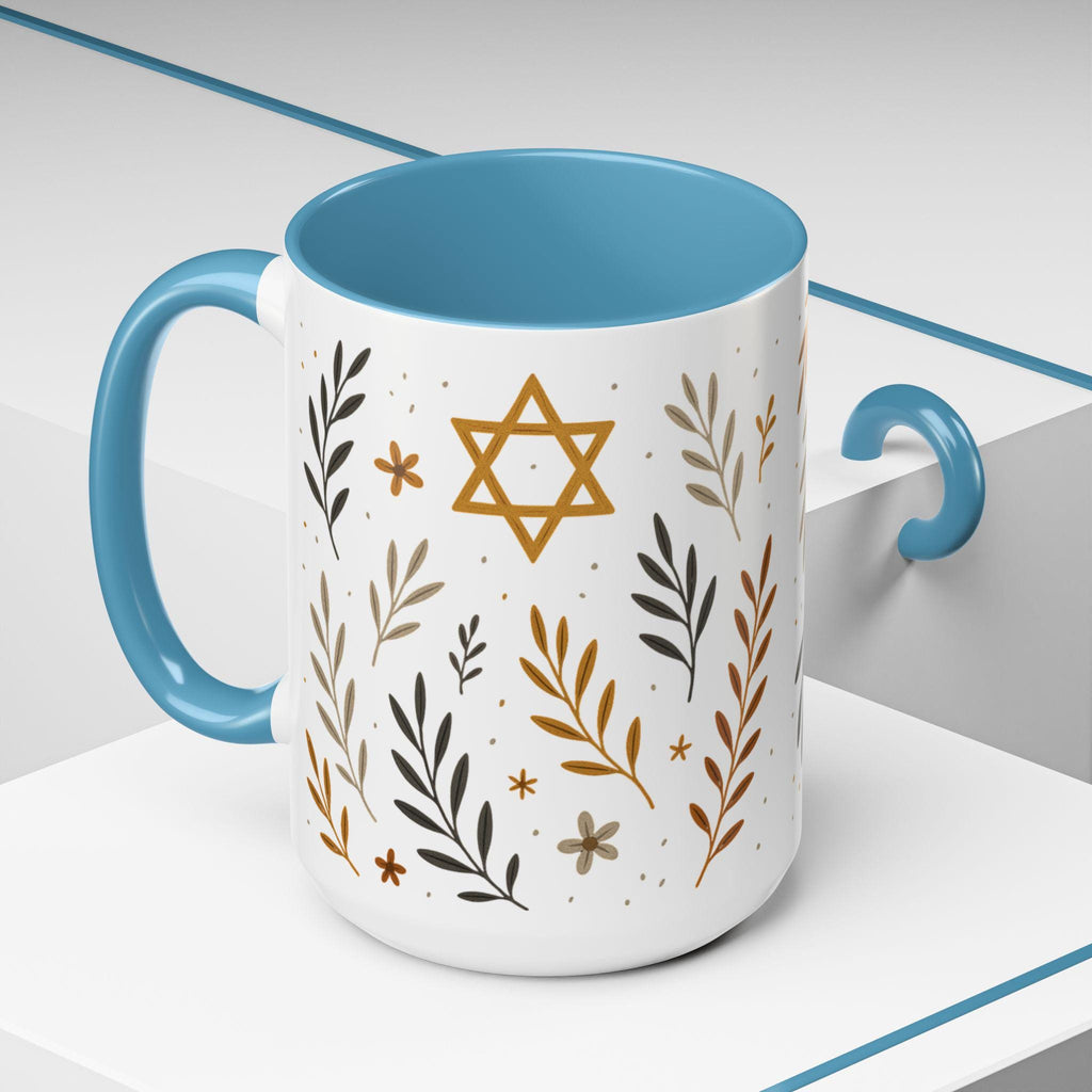 Hanukkah Coffee Mug: Jewish Holiday Tea Cup, Rabbi Gift