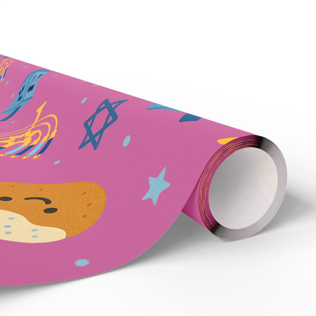 Hanukkah Wrapping Paper, Modern Jewish Wrap, Fine Art Paper