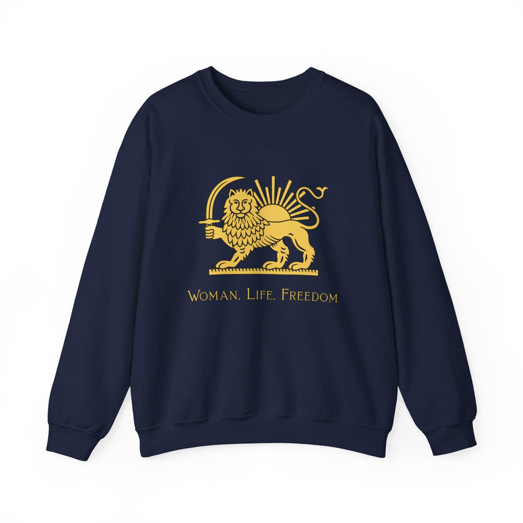 Woman Life Freedom Lion of Persia Sweatshirt, Iran Crest Crewneck, Feminist Protest Sweatshirt Gift