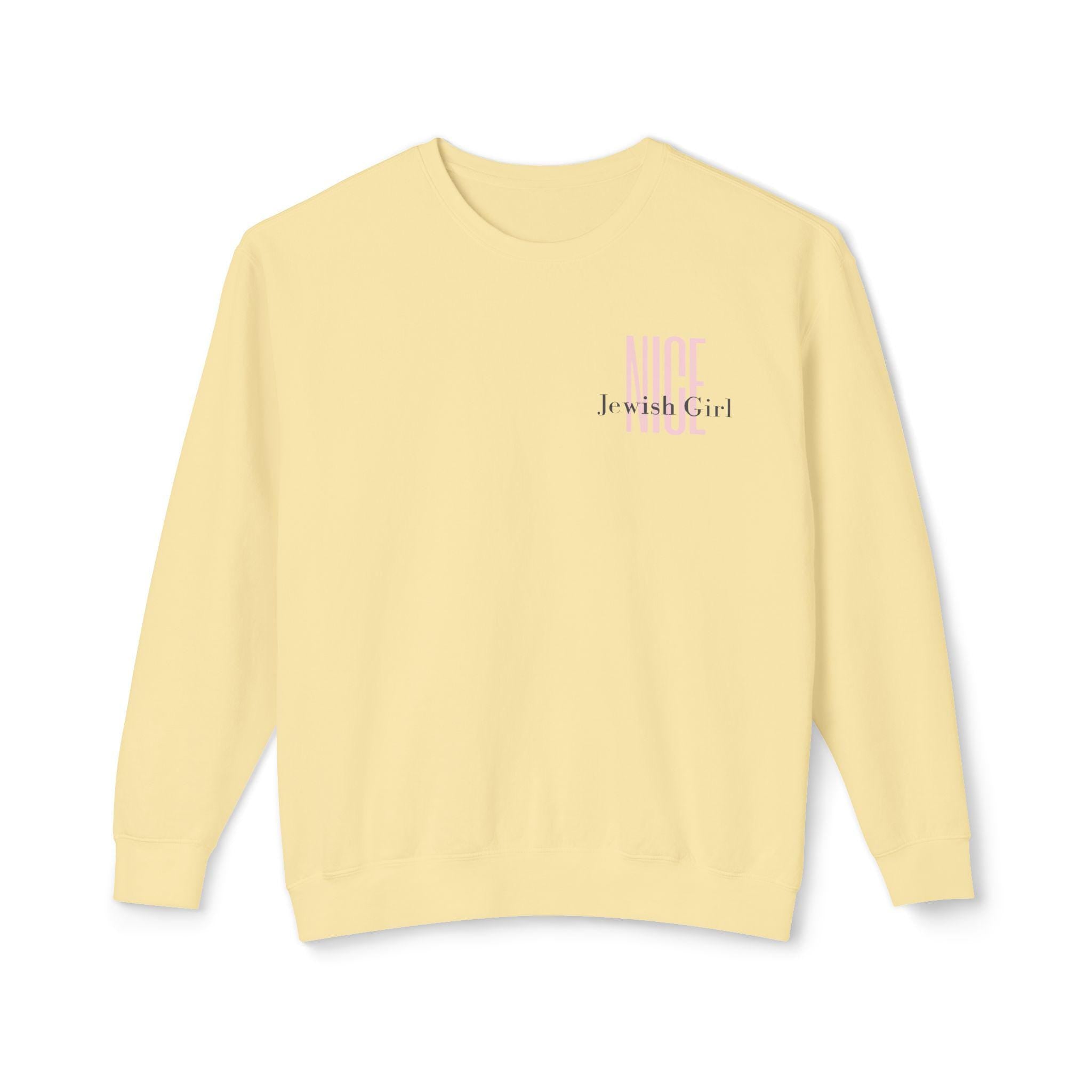 Nice Jewish Girl Unisex Crewneck Sweatshirt, Cultural Pride Apparel