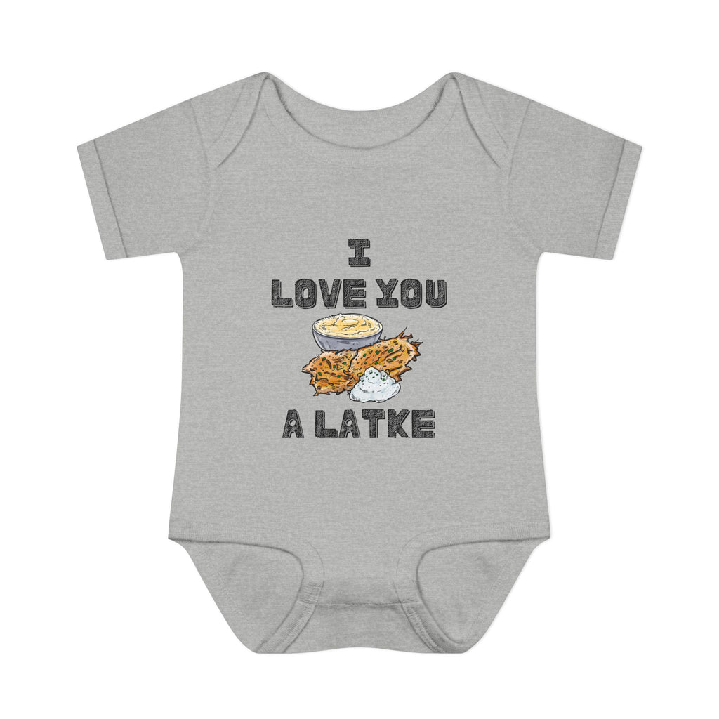 I Love You a Latke Baby Onesie | Funny Hanukkah Gift