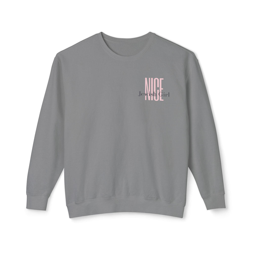 Nice Jewish Girl Unisex Crewneck Sweatshirt, Cultural Pride Apparel