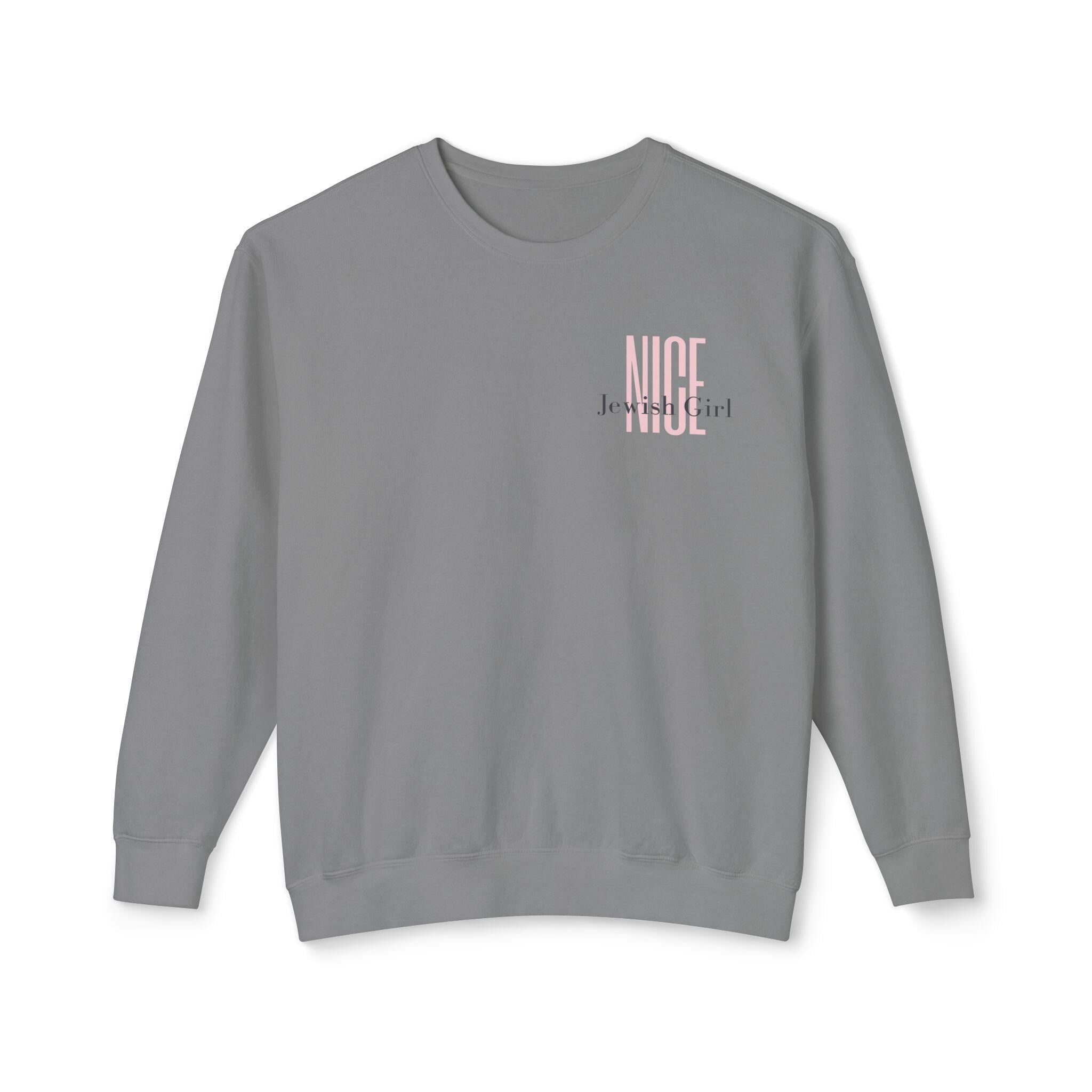 Nice Jewish Girl Unisex Crewneck Sweatshirt, Cultural Pride Apparel