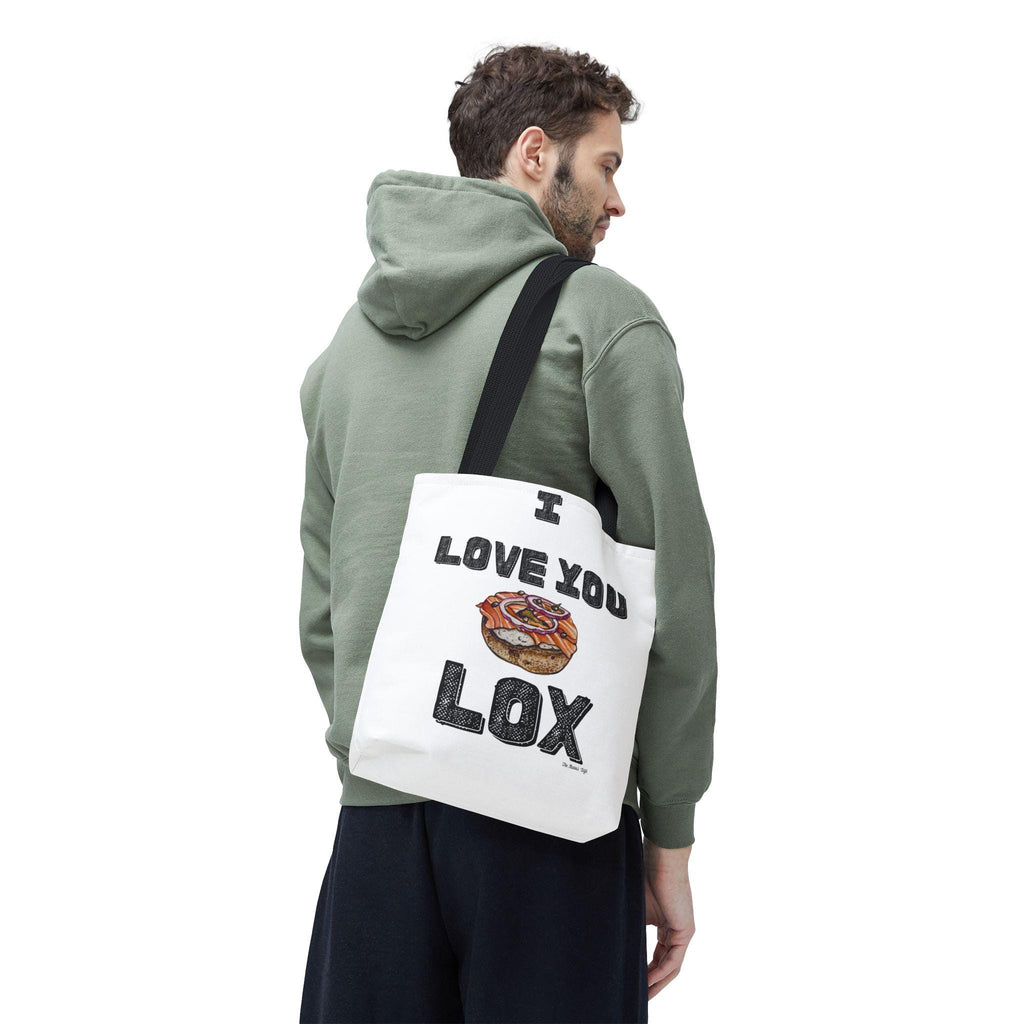 I Love You Lox Tote Bag, Funny Jewish Foodie Gift