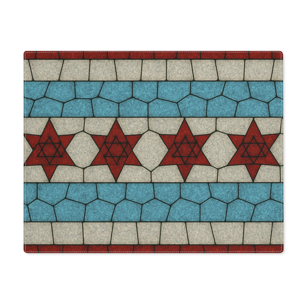 Chicago Flag Challah Cover | Jewish Star of David Shabbat Shalom