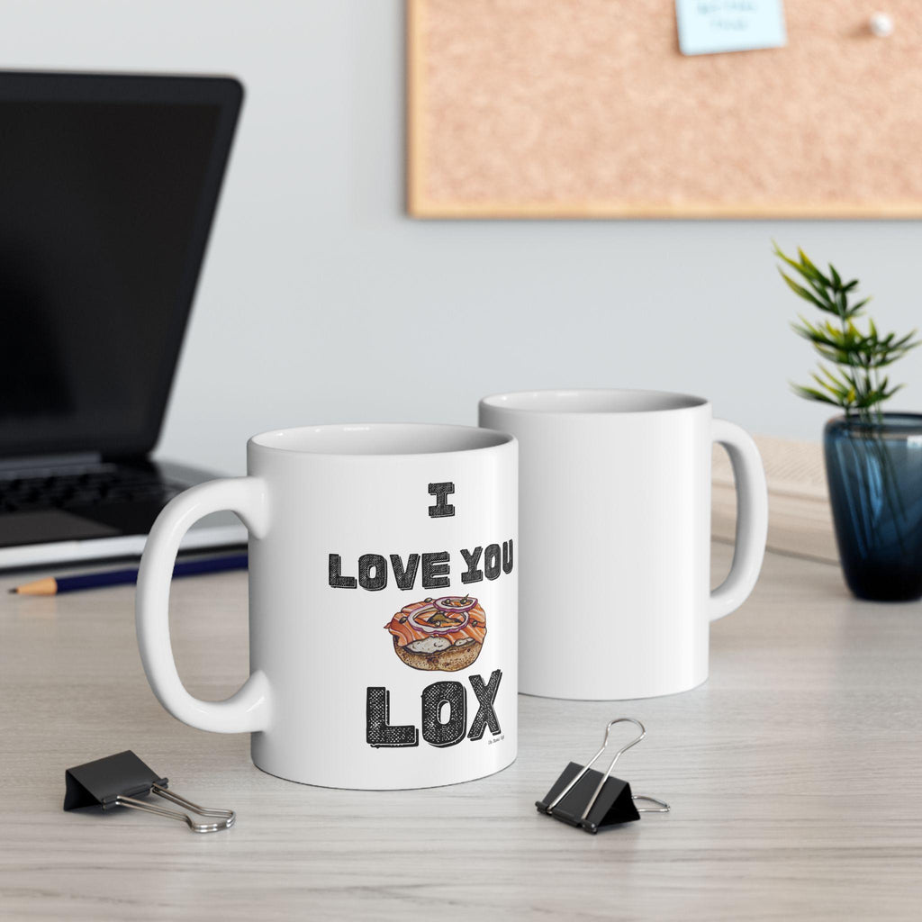 I Love You Lox Coffee Mug, Funny Jewish Gift
