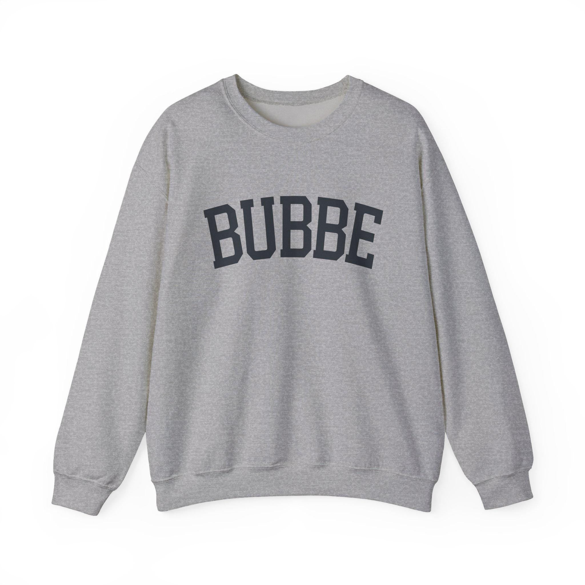 BUBBE Sweatshirt Hebrew Grandma Crewneck, Jewish Grandmother Cozy Pullover, Embroidered Family Gift