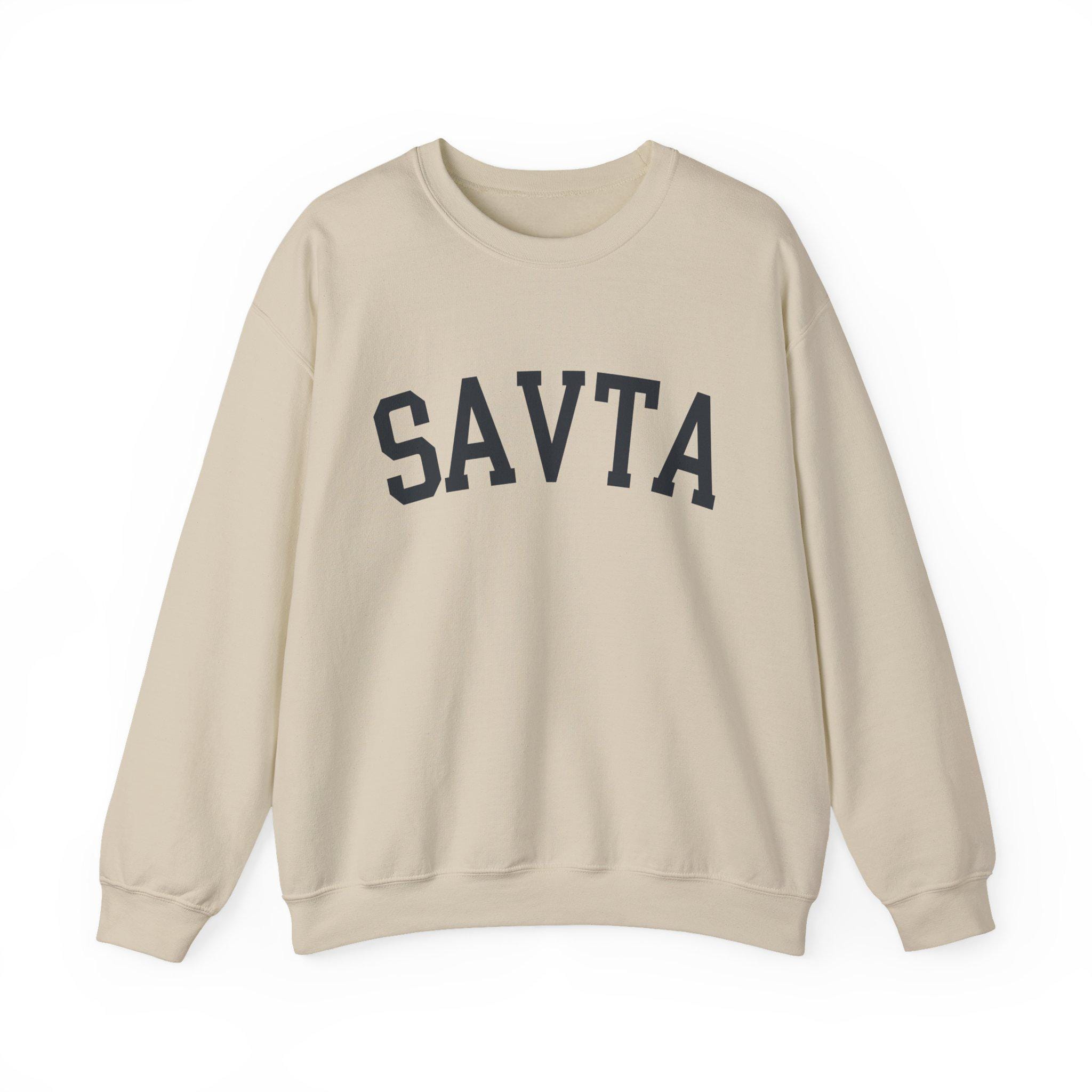 Savta Sweatshirt Hebrew Grandma Crewneck, Jewish Mom Cozy Pullover, Embroidered Bubbe Gift