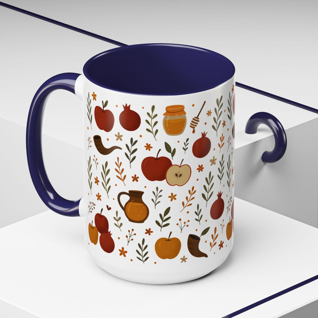 Rosh Hashanah Mug, Jewish New Year Gift, Festive Coffee Cup