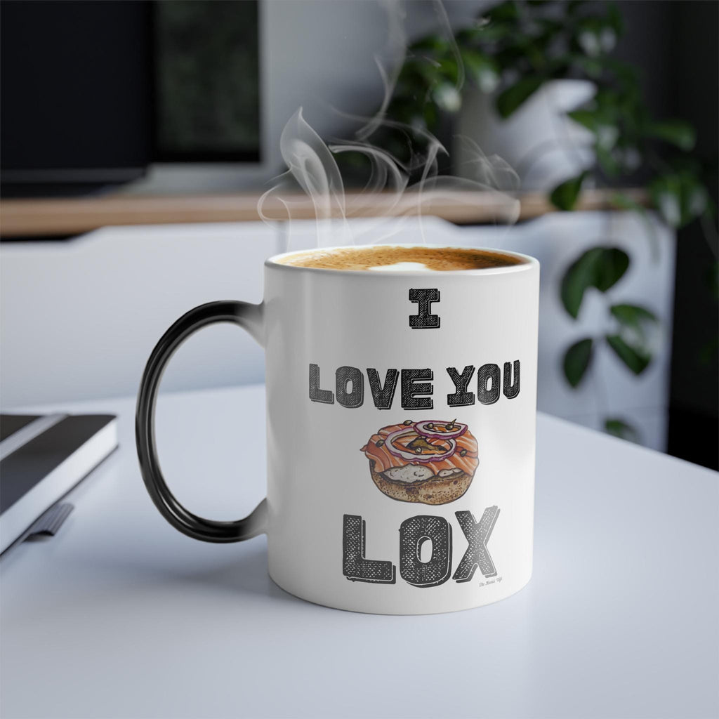 I Love You Lox Color Changing Mug, Funny Jewish Foodie Gift