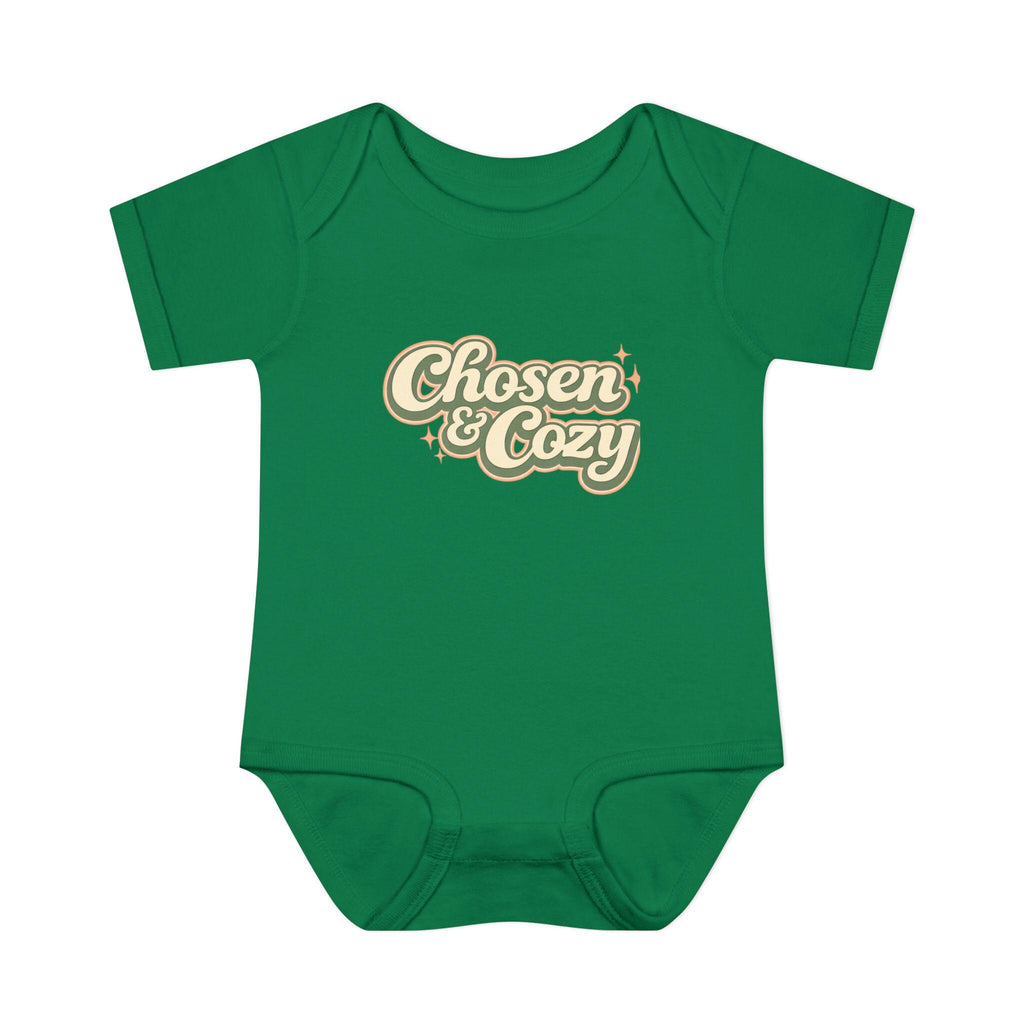 Chosen & Cozy Passover Pasach Infant Bodysuit | Retro Script Baby Onesie