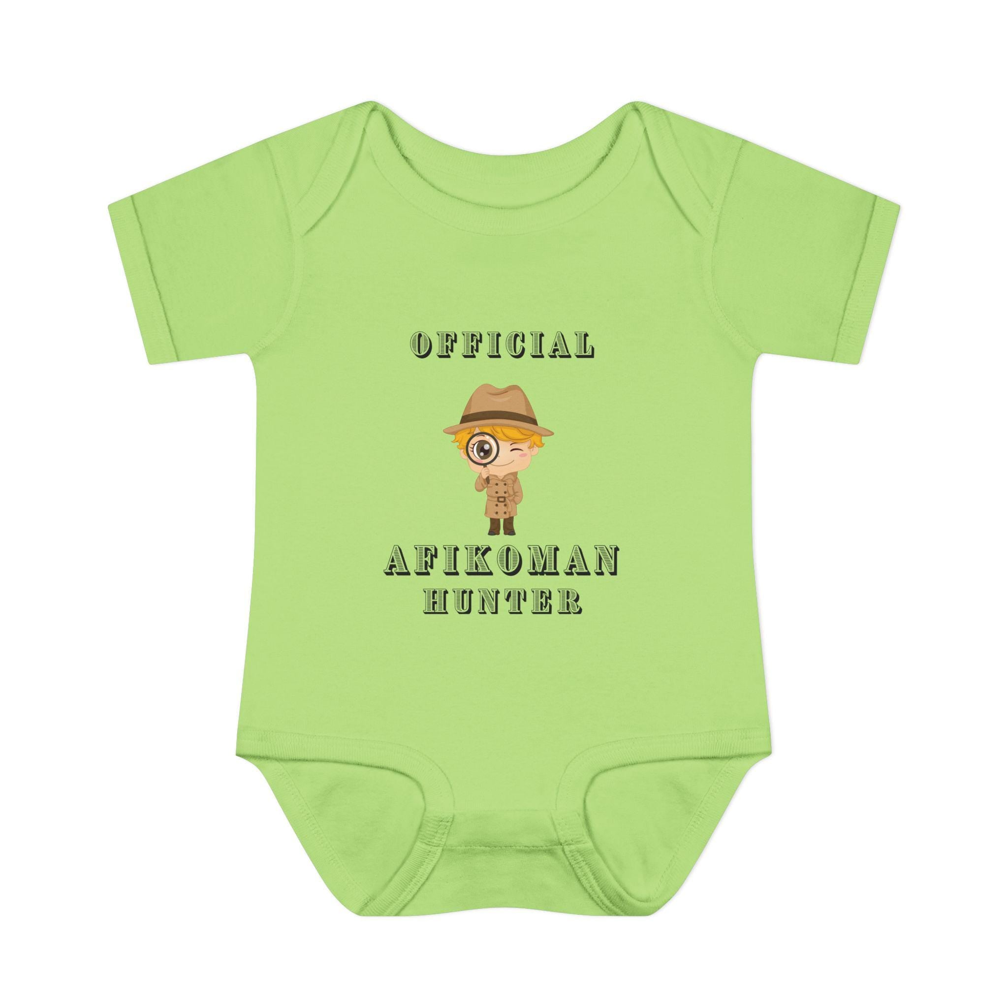 Afikoman Hunter Baby Bodysuit, Passover Seder Outfit, Jewish Baby Gift