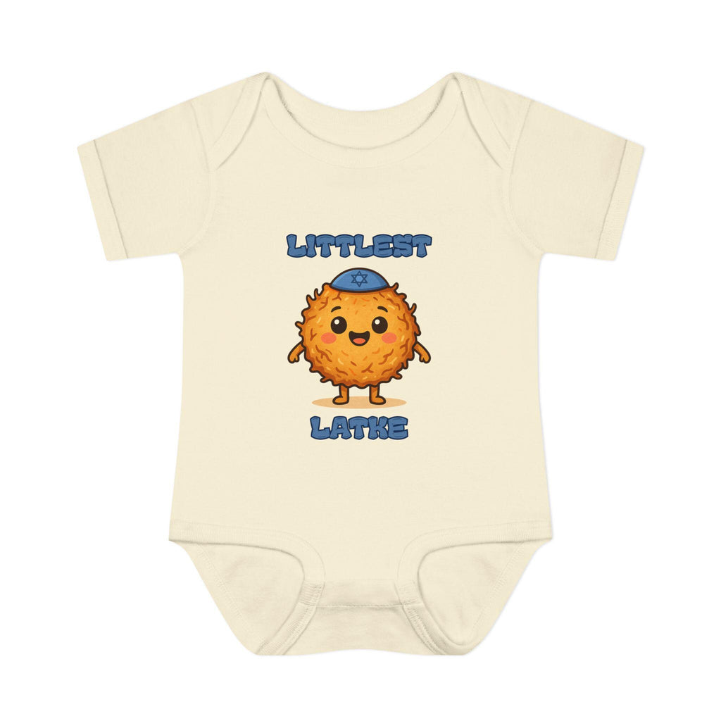 Hanukkah Latke Baby Bodysuit, Funny Jewish Onesie, Festival of Lights Outfit