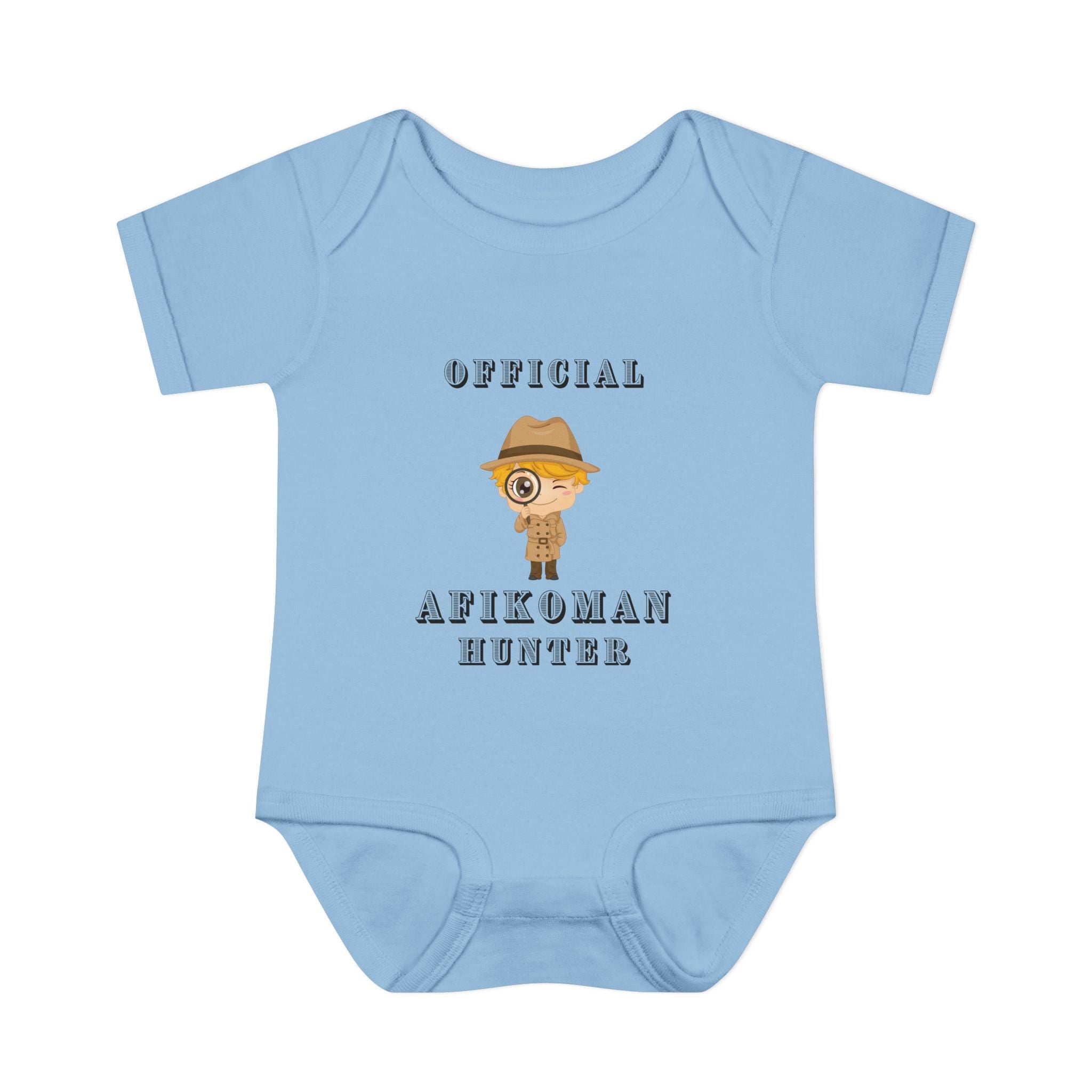 Afikoman Hunter Baby Bodysuit, Passover Seder Outfit, Jewish Baby Gift
