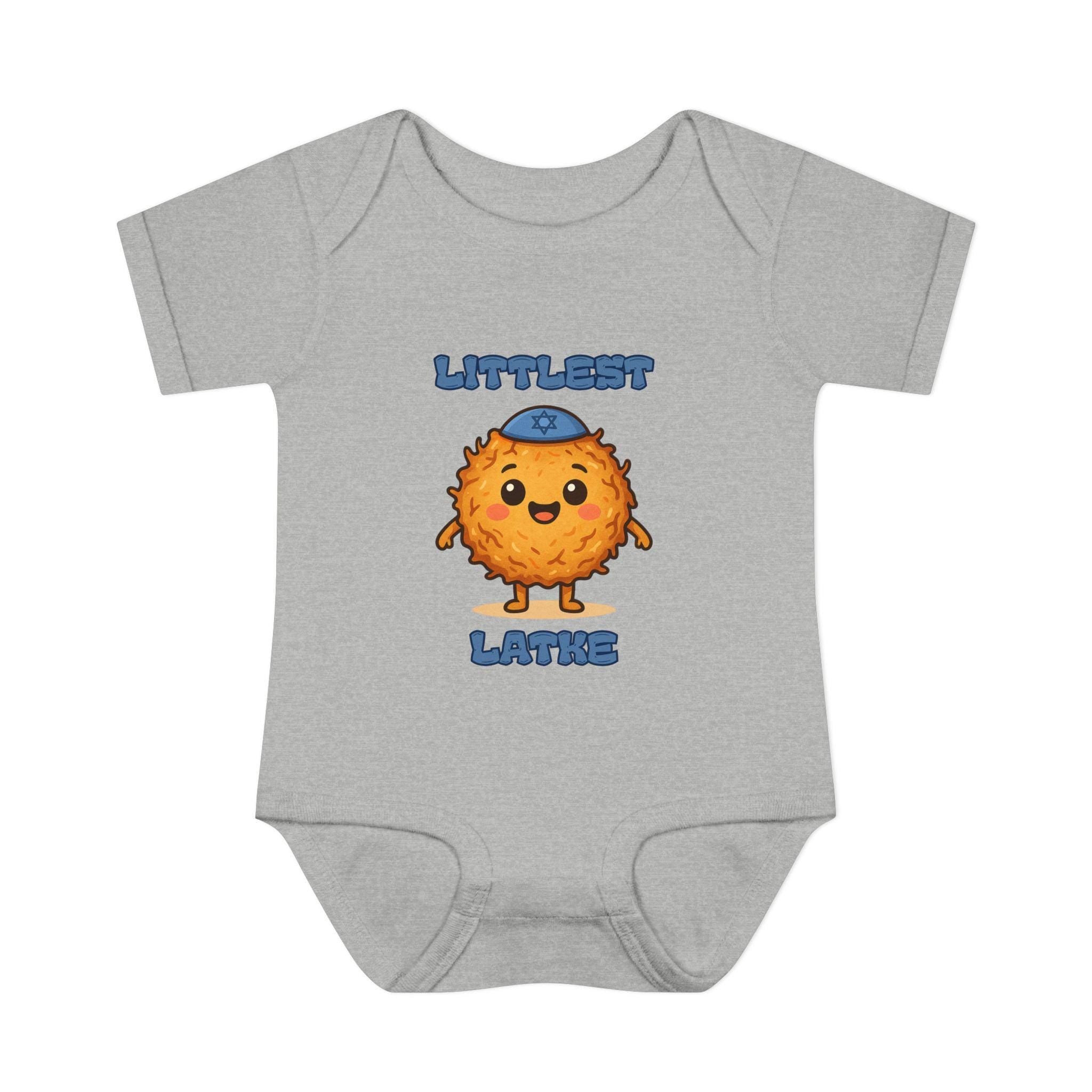 Hanukkah Latke Baby Bodysuit, Funny Jewish Onesie, Festival of Lights Outfit
