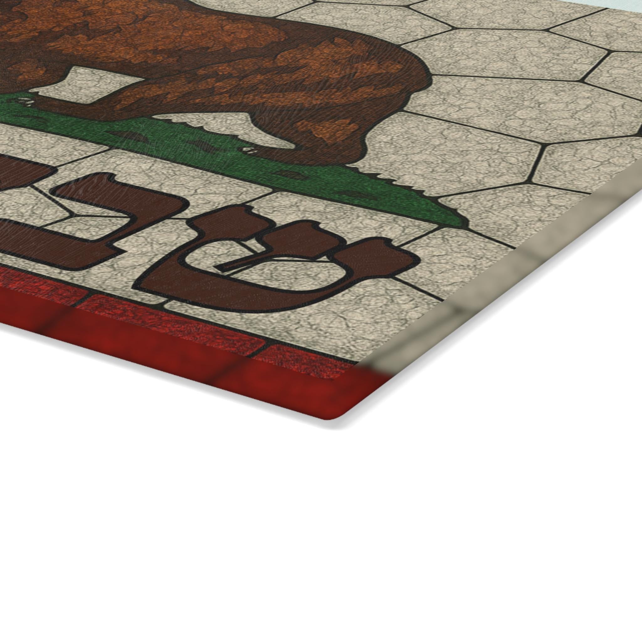 California Flag Challah Board, Stained Glass Shabbat Plate, Star of David Judaica