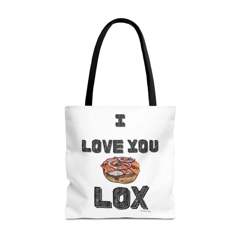 Funny Lox Bagel Tote Bag, Jewish Foodie Gift