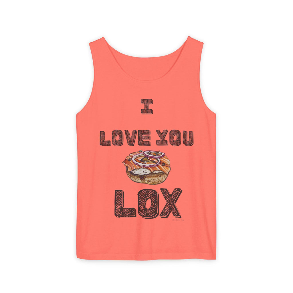 I Love You Lox Tank Top, Jewish Foodie Bagel Lover Shirt