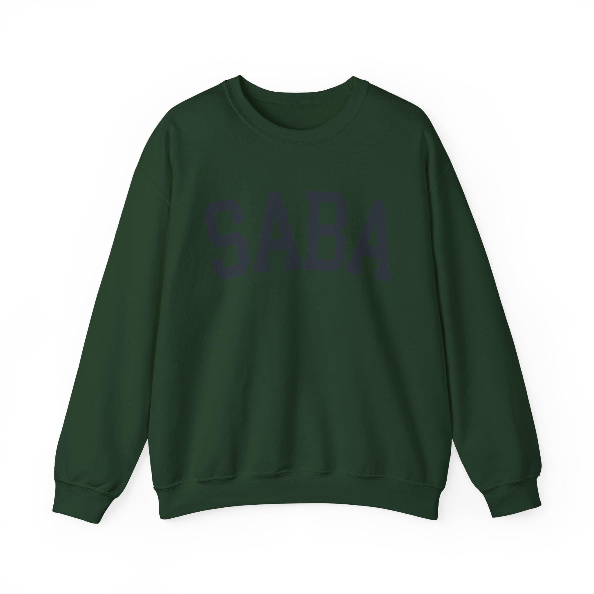 SABA Sweatshirt Hebrew Grandpa Crewneck, Jewish Grandfather Collegiate Letter Sweater Gift