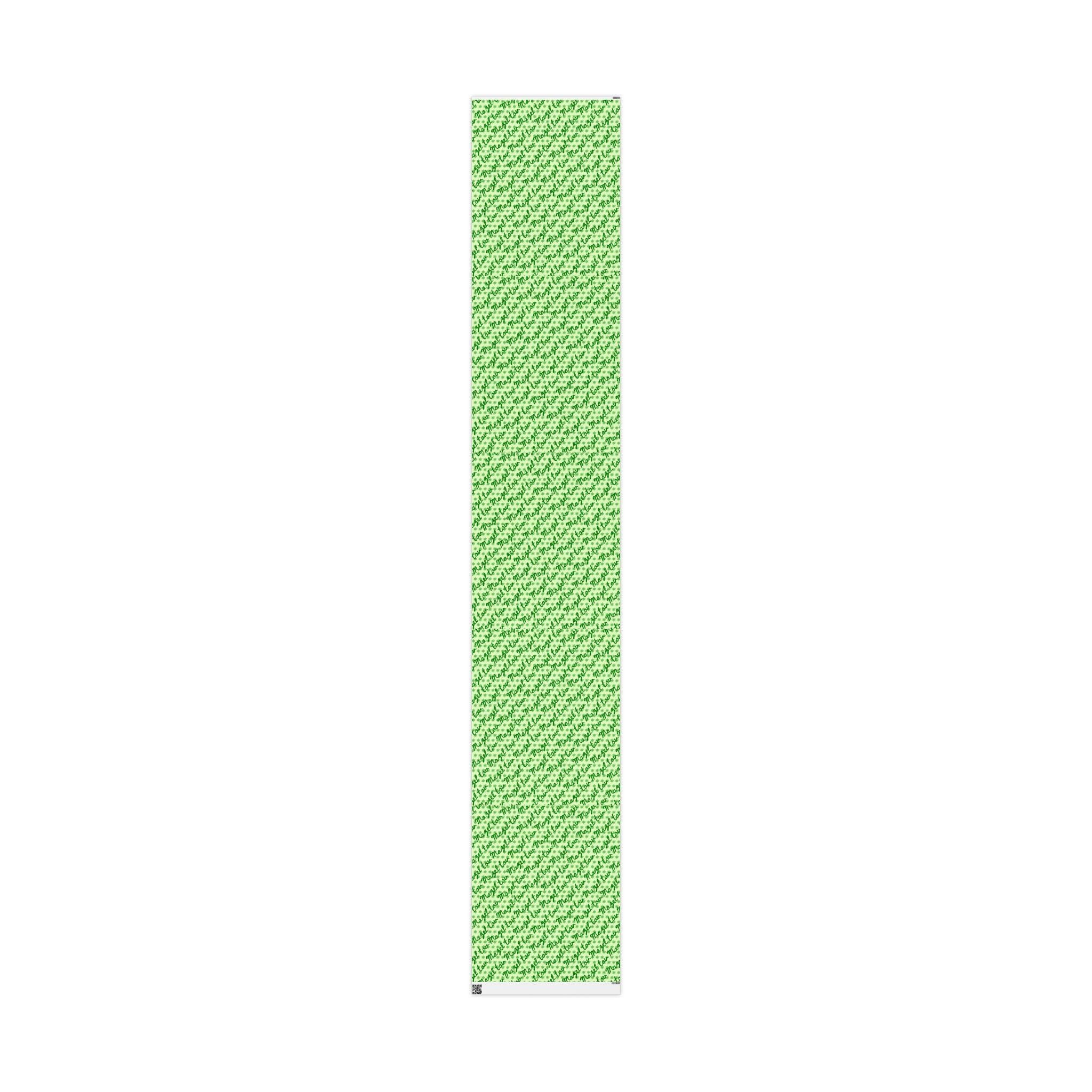 Mazel Tov Wrapping Paper | Green Star of David Jewish Celebration Gift Wrap
