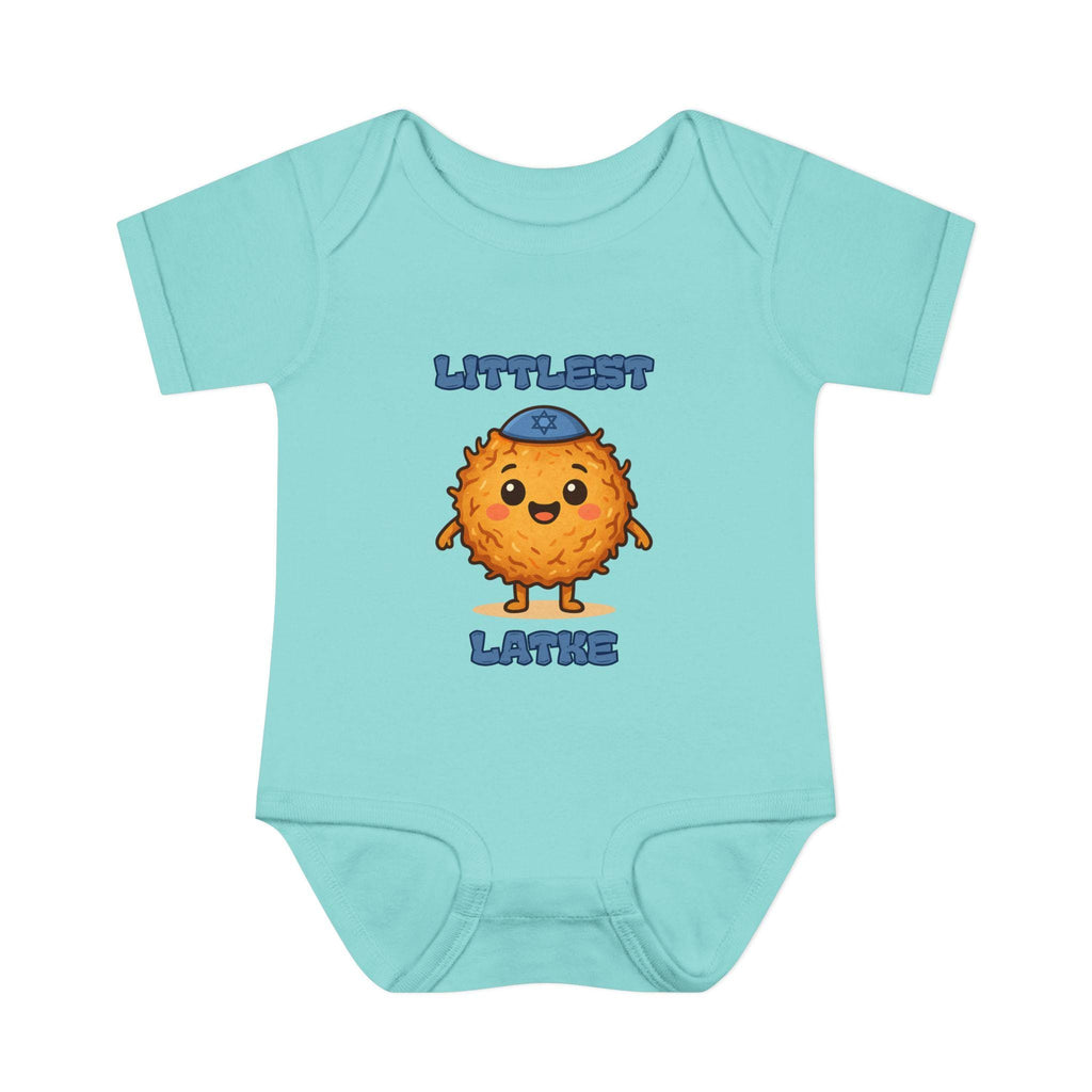 Hanukkah Latke Baby Bodysuit, Funny Jewish Onesie, Festival of Lights Outfit