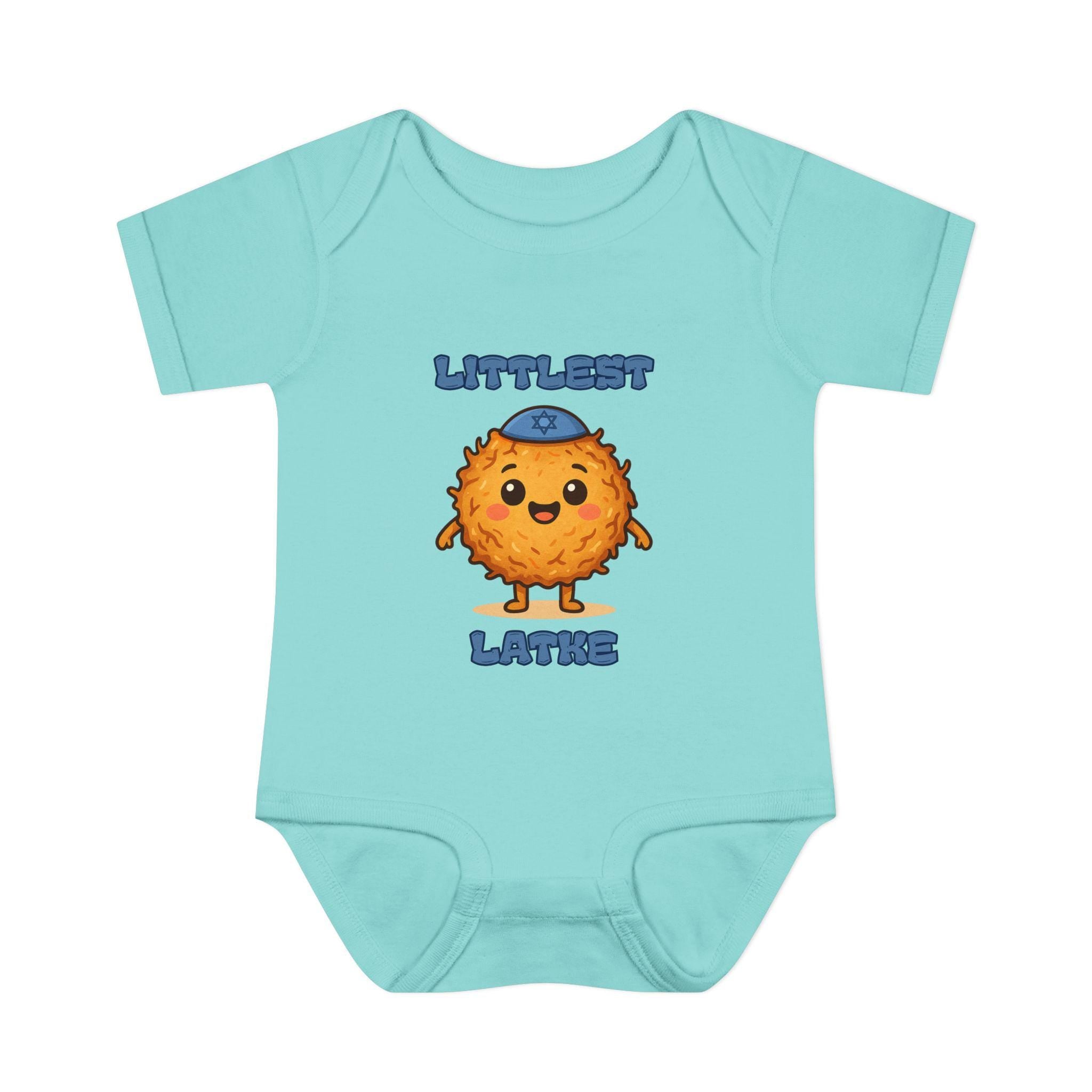 Hanukkah Latke Baby Bodysuit, Funny Jewish Onesie, Festival of Lights Outfit