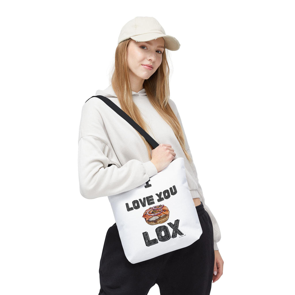 Funny Lox Bagel Tote Bag, Jewish Foodie Gift
