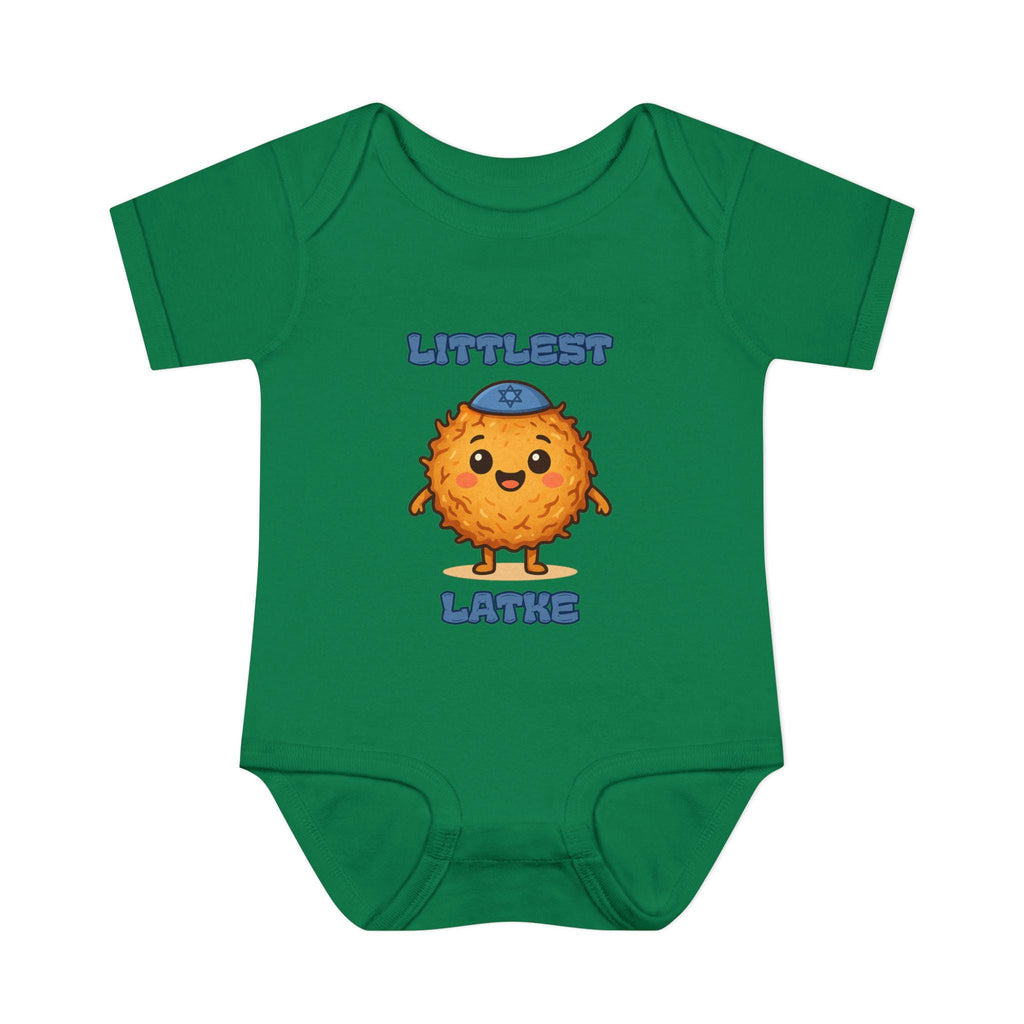 Hanukkah Latke Baby Bodysuit, Funny Jewish Onesie, Festival of Lights Outfit