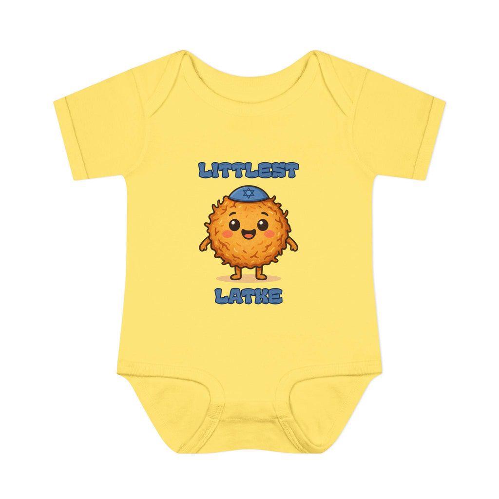 Hanukkah Latke Baby Bodysuit, Funny Jewish Onesie, Festival of Lights Outfit