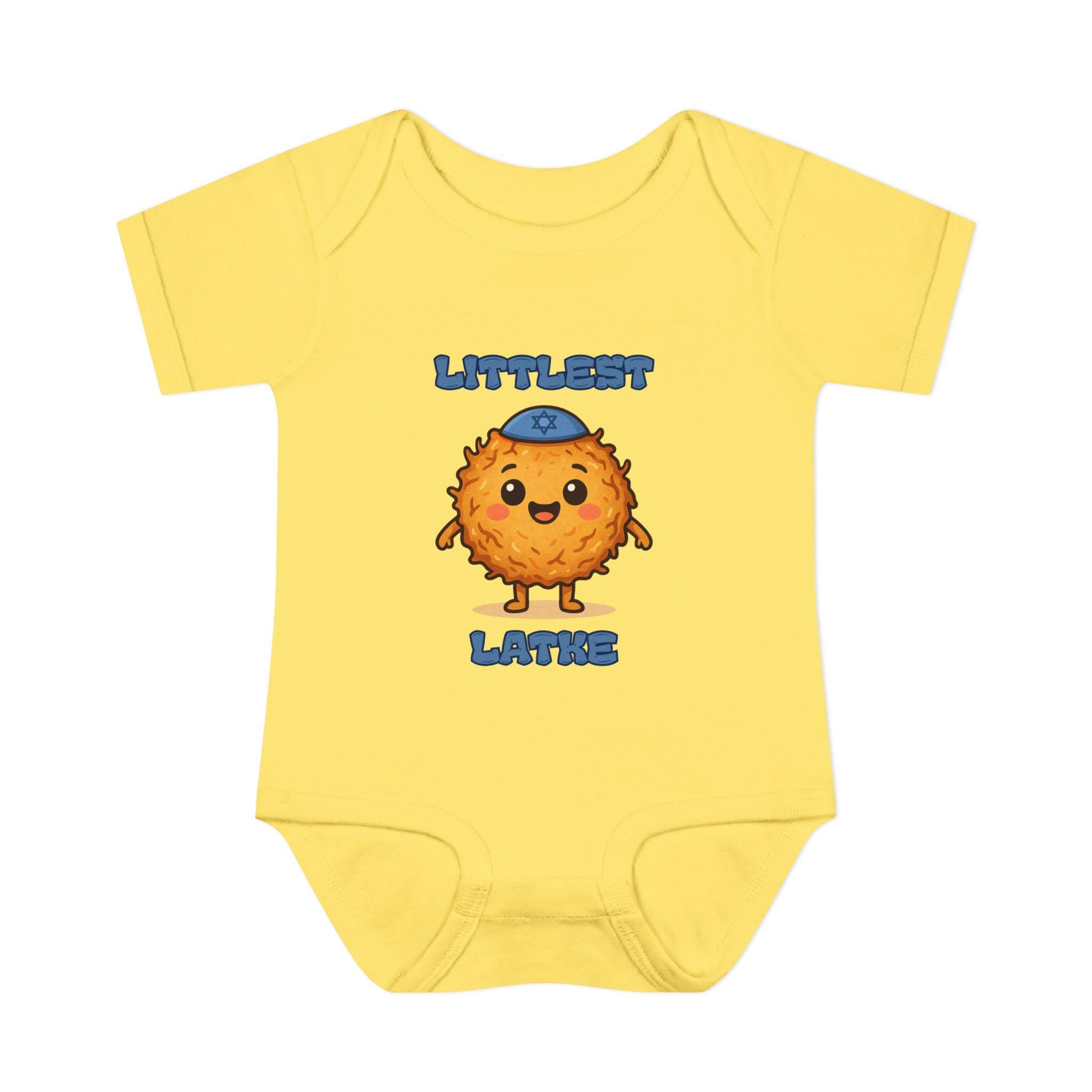 Hanukkah Latke Baby Bodysuit, Funny Jewish Onesie, Festival of Lights Outfit