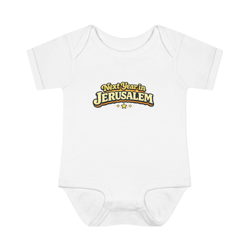 Next Year in Jerusalem Bodysuit | Baby Jewish Holiday Passover Shirt