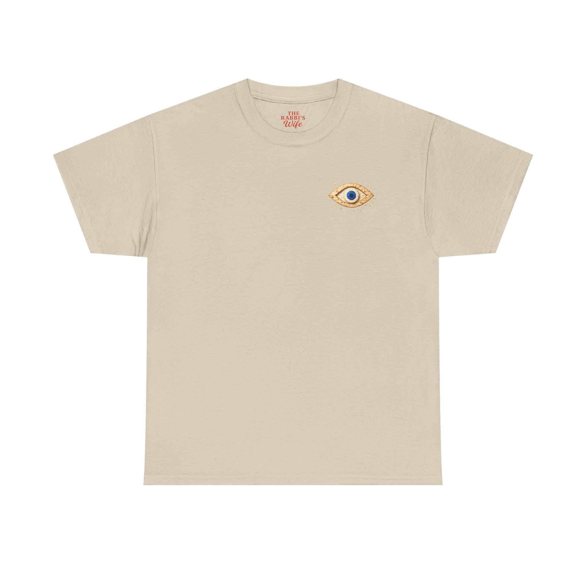 Matzah Evil Eye Passover Shirt, Modern Jewish Judaica T-Shirt, Seder Outfit