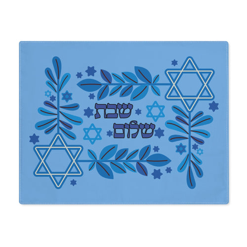Blue Star of David Challah Cover | Shabbat Shalom Judaica