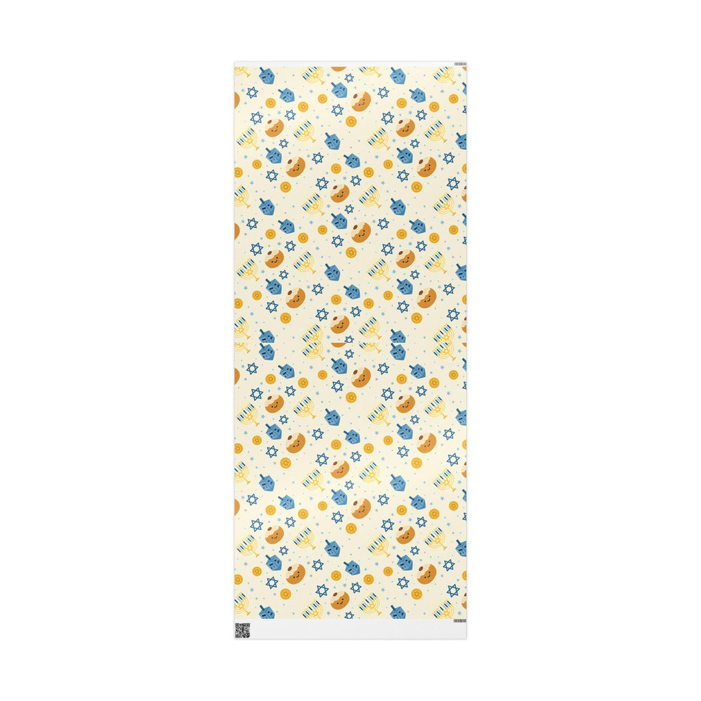 Hanukkah Wrapping Paper, Modern Judaica Gift Wrap, Eco Friendly