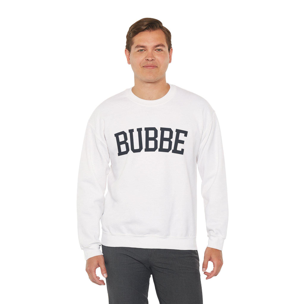 BUBBE Sweatshirt Hebrew Grandma Crewneck, Jewish Grandmother Cozy Pullover, Embroidered Family Gift