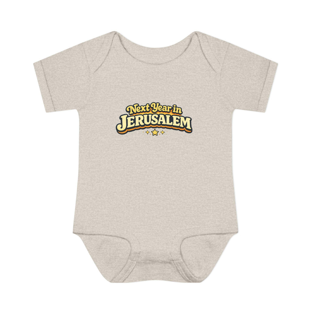 Next Year in Jerusalem Bodysuit | Baby Jewish Holiday Passover Shirt