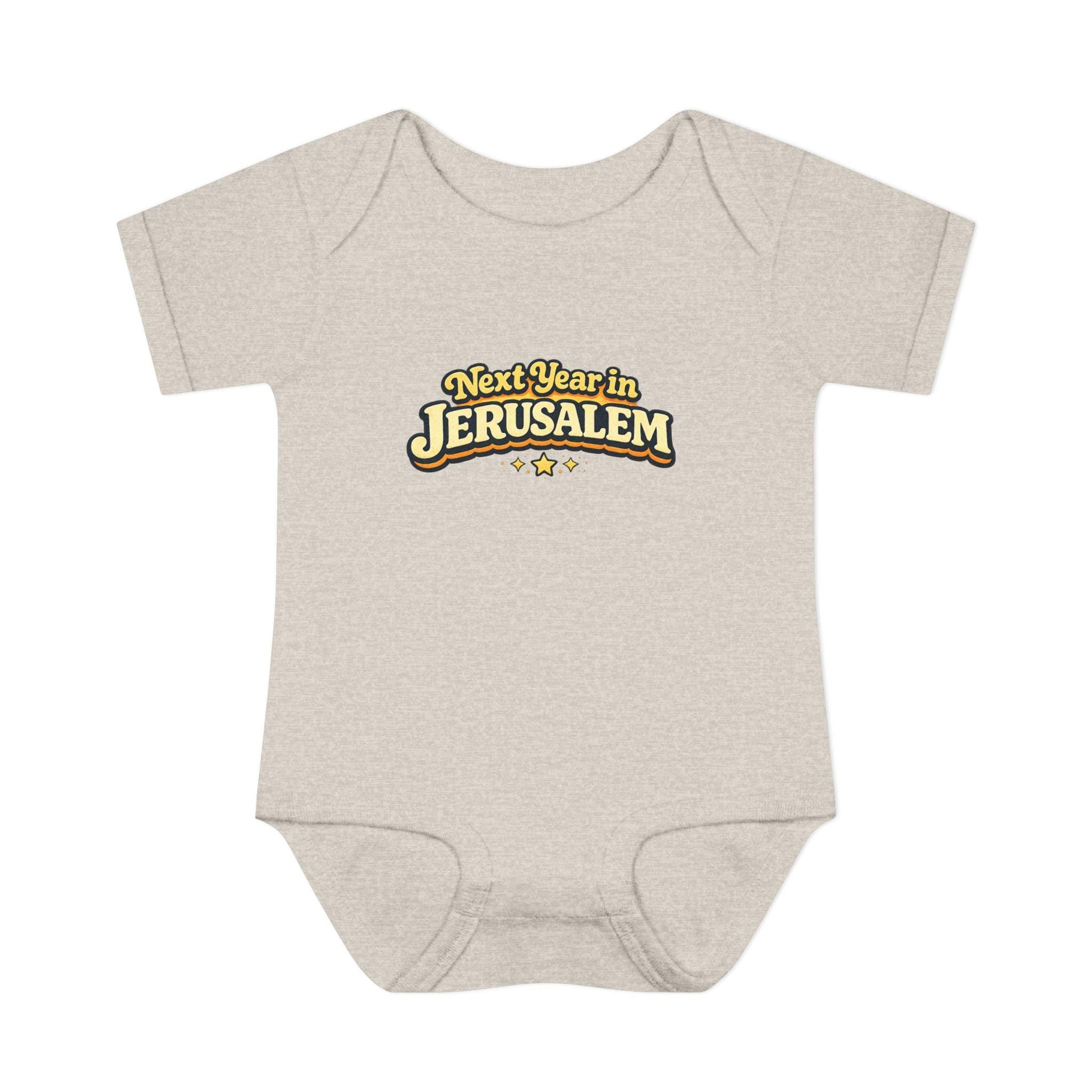 Next Year in Jerusalem Bodysuit | Baby Jewish Holiday Passover Shirt