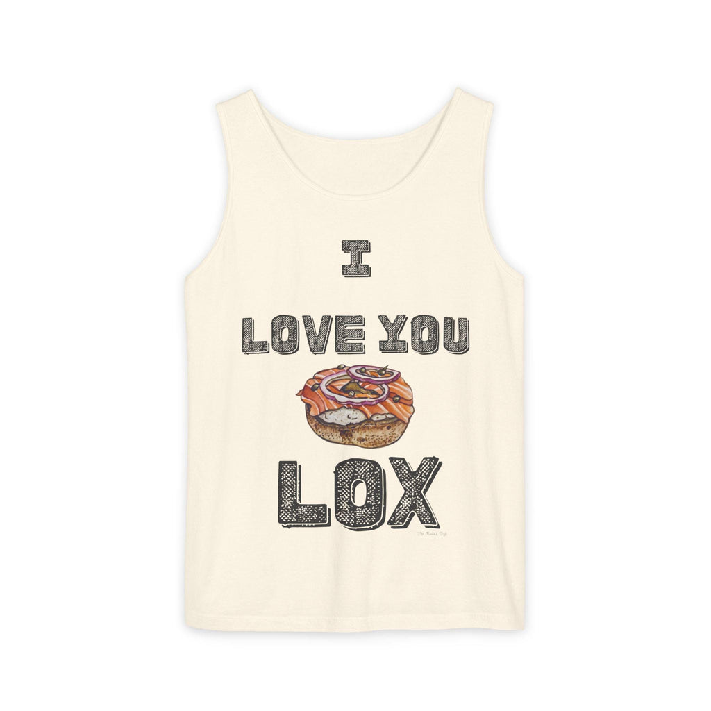 I Love You Lox Tank Top, Jewish Foodie Bagel Lover Shirt