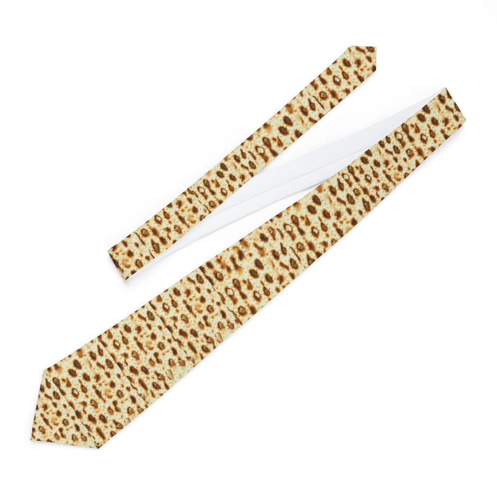 Men's Matzah Tie, Polyester Satin Finish, Pesach Holiday Neckwear